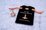 Ti Maze/Inspirs Design TTi-180 Spinning Top, Gold PVD W/Pouch