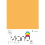 Liviano A3 Colour Card 180gsm Old Gold 5 Pack