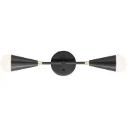 Maxim Lighting 11262BKSBR/BUL Lovell Wall Sconce Black/Satin Brass