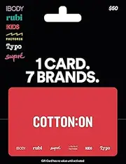 Cotton On Gift Card - Delivered by mail (AU Only)