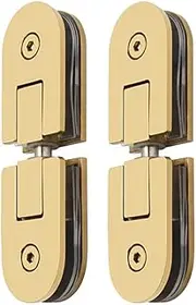 Glass Door Hinge,Bathroom Clamp,Pivot Hinges,Frameless Glass Door Hinge 360 Degrees Pivot Hinge Bathroom Door Clamps 304 Stainless Steel Shower Door Accessories Door Holder Wine Cabinet Show