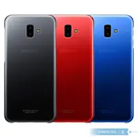 在飛比找松果購物優惠-Samsung三星 原廠Galaxy J6+ 漸層透明背蓋【
