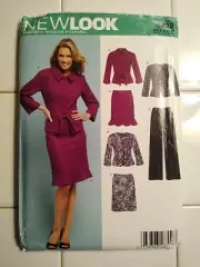 6412 New Look Size 8-18 Suit Jacket Pants & Skirt Pattern UNCUT