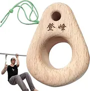 Climbing Hangboard - Wooden Portable Hangboard - Wooden Doorway Climbing Board, Hand Strengthener Equipment for Training Finger, Grip and Pull Up