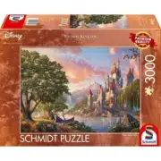 NEW Schmidt 57372 Thomas Kinkade Disney Belle Magical World 3000Pc Jigsaw Puzzle