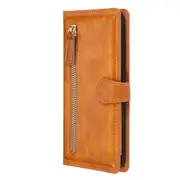 Luxury Zipper Wallet Case for Samsung Galaxy S10 Plus PU Leather Flip Phone Cover