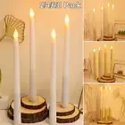 Home Decoration Flameless Candles Flickering Taper Candle Light LED Lights