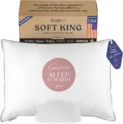 FluffCo Down Alternative Basics King Size Pillows, Pillow for Sleeping, Bed