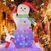 12FT Giant Christmas Inflatables Snowman Outdoor Decorations, Christmas Blow ...