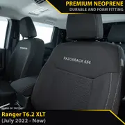 Ford Ranger T6.2 - XLT - GP6 Premium Neoprene 2x Front Seat Covers (Available)