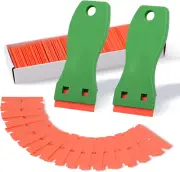 Plastic Razor Blade Scraper Include 2PCS Scraper Tool and 100PCS Blades for Gask