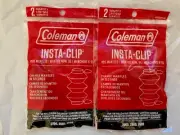 4 COLEMAN #95 INSTACLIP LANTERN MANTLES 2 PACKS OF 2 (4 TOTAL MANTLES) NEW