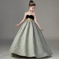 在飛比找ETMall東森購物網優惠-兒童晚禮服高端女童公主裙生日時尚小主持人鋼琴模特走秀演出服裝