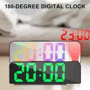 1-8X Projection Alarm Clock Snooze Digital Dual Alarm Clock LED Display Bedside*