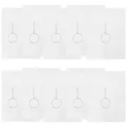 10 Sheets Shrinky Art Paper Film Set Earring Heat Printing DIY Hook Materials