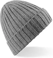 [Beechfield] Unisex Winter Chunky Ribbed Beanie Hat (UK Size: One Size) (Heather)