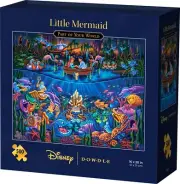 Dowdle Folk Art The Little Mermaid Part of Your World 500 Piece Jigsaw Puzzle By