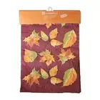 Vtg KMART Table Runner Watercolor Leaves Essential Home 72" Autumn