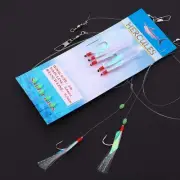 HERCULES Sabiki Fishhook Flasher Swivel Fishing Lures Bait Catching Rigs 5 Hooks