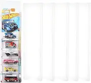 5Pcs Display Case Compatible with Hot-Wheels Match-Box Packaged Cars, Wall Display Case for Packaged Cars, Toy Car Storage Case Organizer Display Shelf Rack