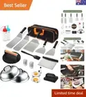 19PCS Griddle Accessories Kit, Stainless Steel Flat Top Grill Accessories Set...