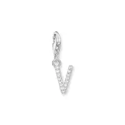 Buy Charm Pendant letter V silver by Thomas Sabo online - THOMAS SABO Australia