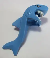在飛比找露天拍賣優惠-【樂高大補帖】中間藍色 鯊魚頭套 鯊魚人 鯊魚頭 動物頭套 