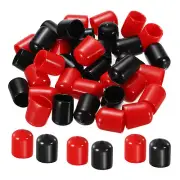 20pcs Rubber End Caps Cover Assortment 15mm Vinyl Screw Thread Protector