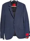 HUGO Suit Jacket Mens Size 42L Blue Bird Grid Superflex Modern Fit NWT $445