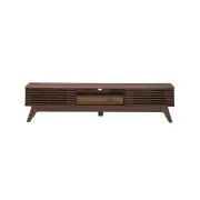 Design Square Camille Wooden Entertainment Unit TV Stand 180cm W/ 2-Doors 1-Drawer - Walnut