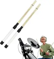Wooden Drumsticks, Wood Tip Drumsticks | Percussion Sticks for Adults 2 Pieces - Wooden Percussion Sticks with Comfortable Handle, Cool Beginner Drumsticks