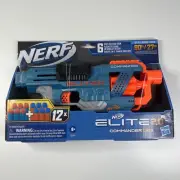 Nerf Elite 2.0 Commander RD-6 Blue Toy Gun Pistol Revolver E9485 2020 Brand New