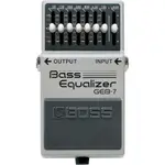 BOSS GEB-7 BASS EQUALIZER EQ 等化器電貝斯 BASS 單顆效果(最受歡迎的 EQ 之一)【唐尼樂器】