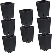 CAXUSD 8Pcs Nursery Flower Pots for Plants Outdoor Flower Holders Breathable Garden Pots for Succulent Propagation and Plant Transitions