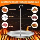 Vertical Skewer for Grill Stainless Steel Pastor Skewer with 3 Spikes and Shdgd