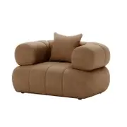 Samira Single Seater Velvet Sofa