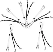 Outdoor Wide Brim Sun Hat Windproof Rope Hat Clips Removable Chin Cord