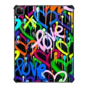 iPad Pro 12.9-inch (5th/6th gen) iPad Impact Case Love & Hearts Street Art by Corey Paige Designs
