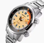 Automatic Diving Watch 20 ATM Stainless Steel or Silicone Strap Elegant