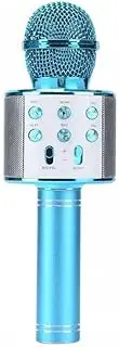 AIMALL Karaoke Microphone with Wireless Bluetooth Speaker, Handheld Mic & USB Player, Noise Reduction, 8.9 Inches Portable KTV Mic WS858 for Home & Party