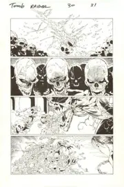 TOMB RAIDER #30, PAGE 31 - ORIGINAL COMIC ART BY TONY DANIEL / JONATHAN SIBAL