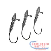 5 Pack- Hover Strolling Rig Jig FFS #1 1/0 2/0 3/0 Unpainted
