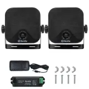Herdio 2X140W Marine Speakers for Boat, UTV, & Outdoor Use