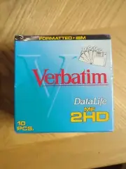 Verbatim DataLife MF 2HD High Density Formatted for IBM 10-Pack Floppy Disks