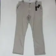 Buffalo David Bitton NEW Mens 38x32 Straight Leg Pants Stretch Tan Casual NWT