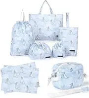 COLORFUL CANDY STYLE Disney Kindergarten Entrance Series 7 Piece Set/Elsa/Elsa/Lesson Bag, Shoes Case, Gymnastics Clothing Bag, Lunch Bag, Cup Bag, Luncheon Mat, Girls