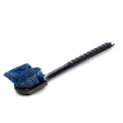 1 x Bowden's Own Big Black Long Handle Wheel Brush - Solid Plastic Construction