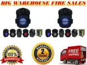2 Mr Dj PSE-65BT 6.5" Rechargeable PA Speaker Bluetooth USB/AUX/FM/RGB LED Light