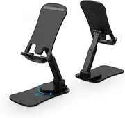Cell Phone Stand Desk for iPhone 16/16 Pro/16 Pro Max/16 Plus 15 14 13 12,Samsung Galaxy S24 Ultra A55 5G A15 A14 S23,Pixel 9 Pro XL,Rotating Adjustable Phone Holder for Desk Foldable Cellphone Stand