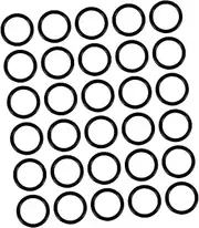 CANIGHT 100pcs High Temperature Nitrile O Washer Kit Gasket Assortment for Automotive Faucets Plumbing and More